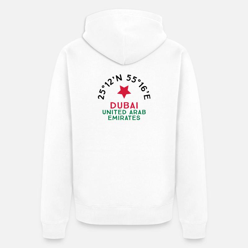 Dubaï - Veste à capuche bio Premium Unisexe - blanc