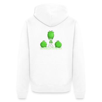 Démarrer - décoller - drôle - Veste à capuche bio Premium Unisexe - blanc - Dos - Thijin (182cm)