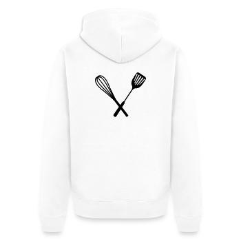 Cuisine - Veste à capuche bio Premium Unisexe - blanc - Dos - Thijin (182cm)