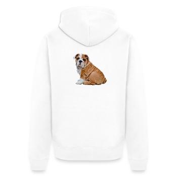 Bulldog - Veste à capuche bio Premium Unisexe - blanc - Dos - Thijin (182cm)
