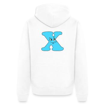 X - Veste à capuche bio Premium Unisexe - blanc - Dos - Thijin (182cm)