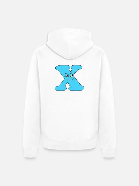 X - Unisex Premium Bio Zip Hoodie - Weiß