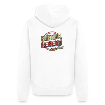 Paintball Legend Sport Design - Veste à capuche bio Premium Unisexe - blanc - Dos - Thijin (182cm)