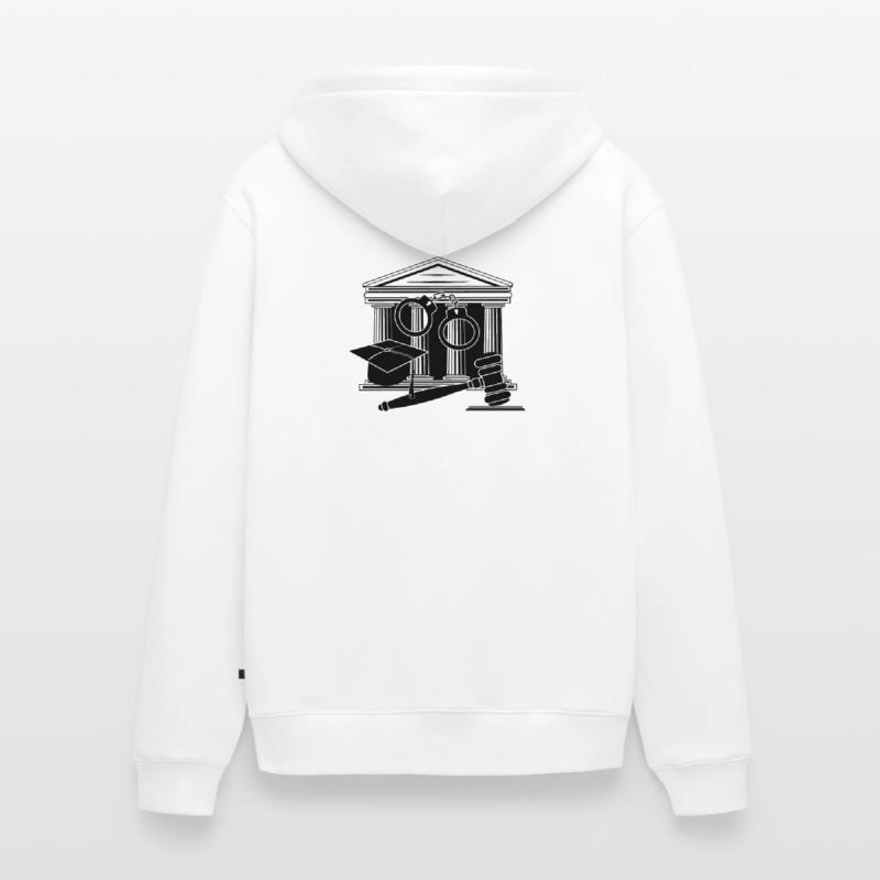 Logo des Gerichts, des Richters oder des Anwalts Unisex Premium Bio Zip Hoodie