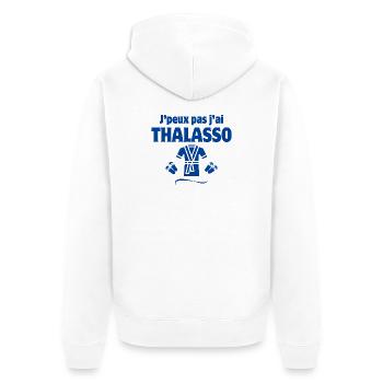 thalasso, massage, argile - Veste à capuche bio Premium Unisexe - blanc - Dos - Thijin (182cm)