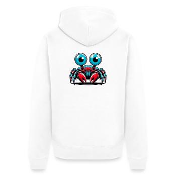 Crabe - Veste à capuche bio Premium Unisexe - blanc - Dos - Thijin (182cm)