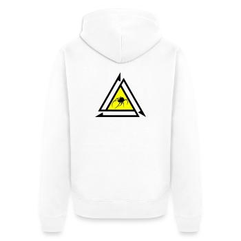 Spider - Unisex Premium Organic Zip Hoodie - white - Back - Thijin (182cm)