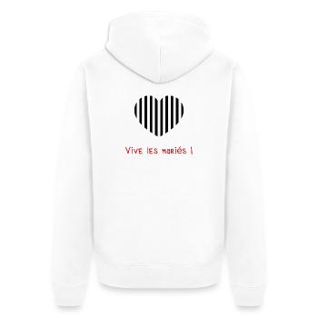 MARIEE. FUTURE MARIEE. EVJF. TEAM. TEAM MARIEE - Veste à capuche bio Premium Unisexe - blanc - Dos - Thijin (182cm)