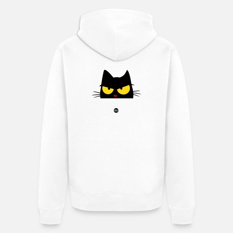 Rage de minuit - Veste à capuche bio Premium Unisexe - blanc