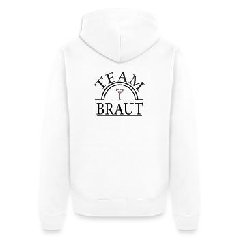 Team Bride - Verre Coctail - Veste à capuche bio Premium Unisexe - blanc - Dos - Thijin (182cm)