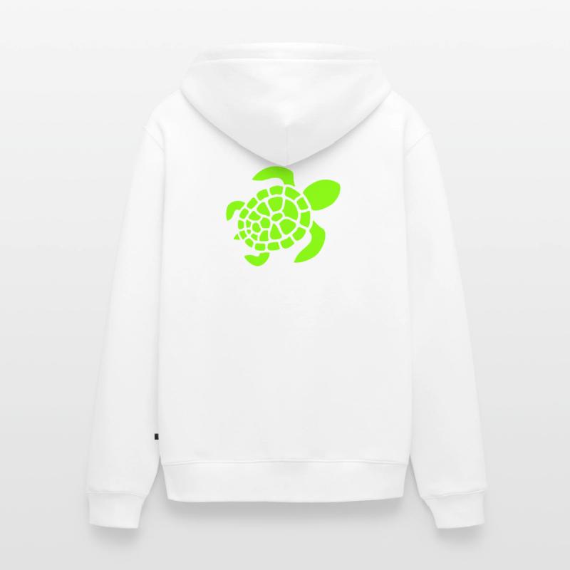 Turtle Logo Turtle Shell Pattern Icon Unisex Premium Organic Zip Hoodie