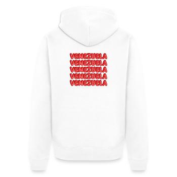 Venezuela - Veste à capuche bio Premium Unisexe - blanc - Dos - Thijin (182cm)