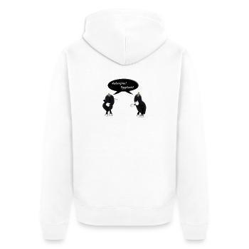Aubergines / eggplants solanum melongena - Unisex Premium Organic Zip Hoodie - white - Back - Thijin (182cm)