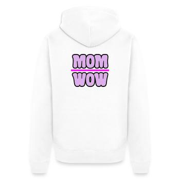 Maman - Veste à capuche bio Premium Unisexe - blanc - Dos - Thijin (182cm)