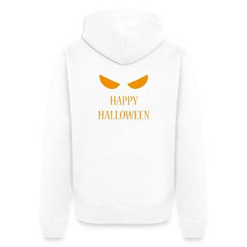 Halloween - Zombie - Horreur - Citrouille - Veste à capuche bio Premium Unisexe - blanc - Dos - Thijin (182cm)