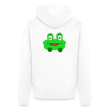 Enfants grenouilles Enfants Joyeux - Veste à capuche bio Premium Unisexe - blanc - Dos - Thijin (182cm)