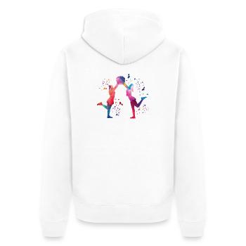 Cheerleader Cheer Mom Cheerleading - Unisex Premium Bio Zip Hoodie - Weiß - Hinten - Thijin (182cm)