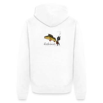 Fishing - Veste à capuche bio Premium Unisexe - blanc - Dos - Thijin (182cm)