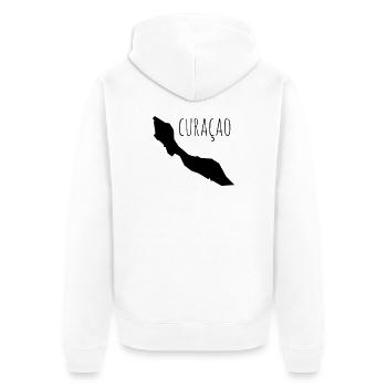 Curacao - Unisex Premium Organic Zip Hoodie - white - Back - Thijin (182cm)