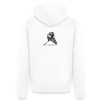 Hockey - Veste à capuche bio Premium Unisexe - blanc - Dos - Thijin (182cm)