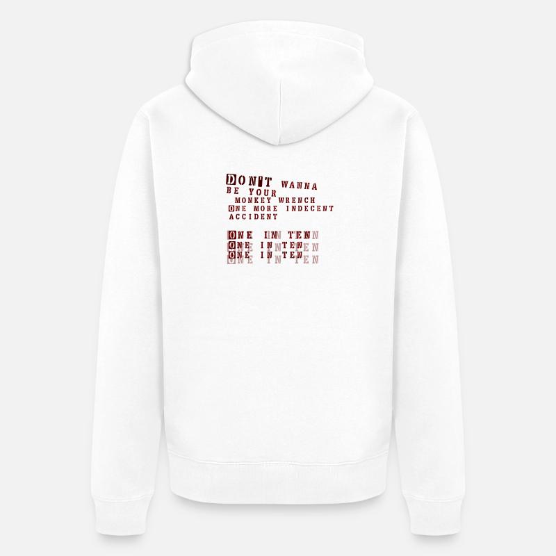 Monkey Wrench - Foo Fighters - Unisex Premium Bio Zip Hoodie - Weiß
