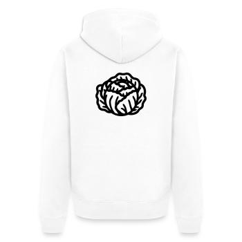 Chou - Veste à capuche bio Premium Unisexe - blanc - Dos - Thijin (182cm)