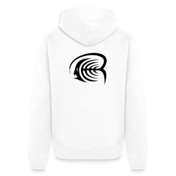 Frogfish - Unisex Premium Organic Zip Hoodie - white - Back - Thijin (182cm)