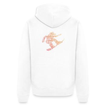 Motif de snowboard qui fonctionne immédiatement pour les femmes - Veste à capuche bio Premium Unisexe - blanc - Dos - Thijin (182cm)