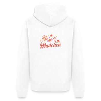 Fille mignonne gourmande par les sucreries - Veste à capuche bio Premium Unisexe - blanc - Dos - Thijin (182cm)