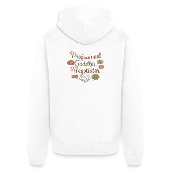 Négociateur professionnel pour tout-petits - Veste à capuche bio Premium Unisexe - blanc - Dos - Thijin (182cm)