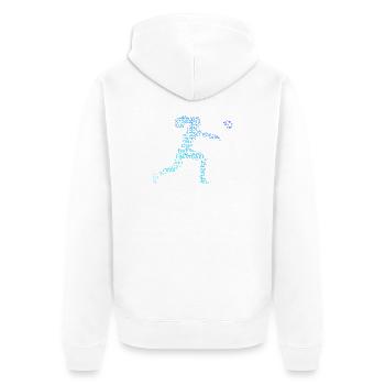 Les joueurs de baseball et le poing s’accordent ensemble - Veste à capuche bio Premium Unisexe - blanc - Dos - Thijin (182cm)