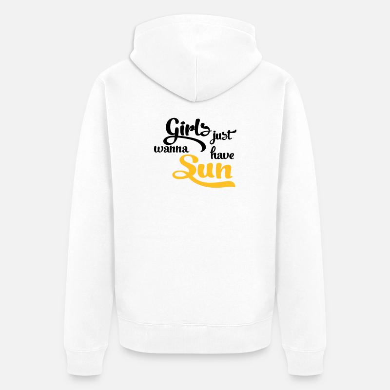 Soleil - Veste à capuche bio Premium Unisexe - blanc