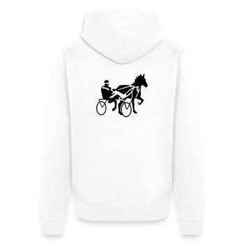 trotter - Veste à capuche bio Premium Unisexe - blanc - Dos - Thijin (182cm)