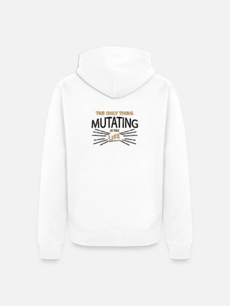 Spruch - Unisex Premium Bio Zip Hoodie - Weiß