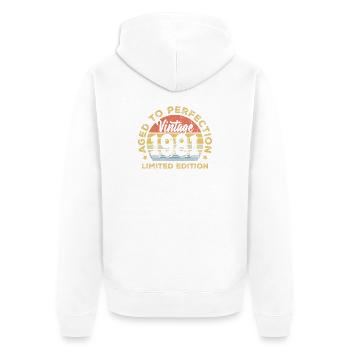 Millésime 1961 Edition Limitée - Veste à capuche bio Premium Unisexe - blanc - Dos - Thijin (182cm)