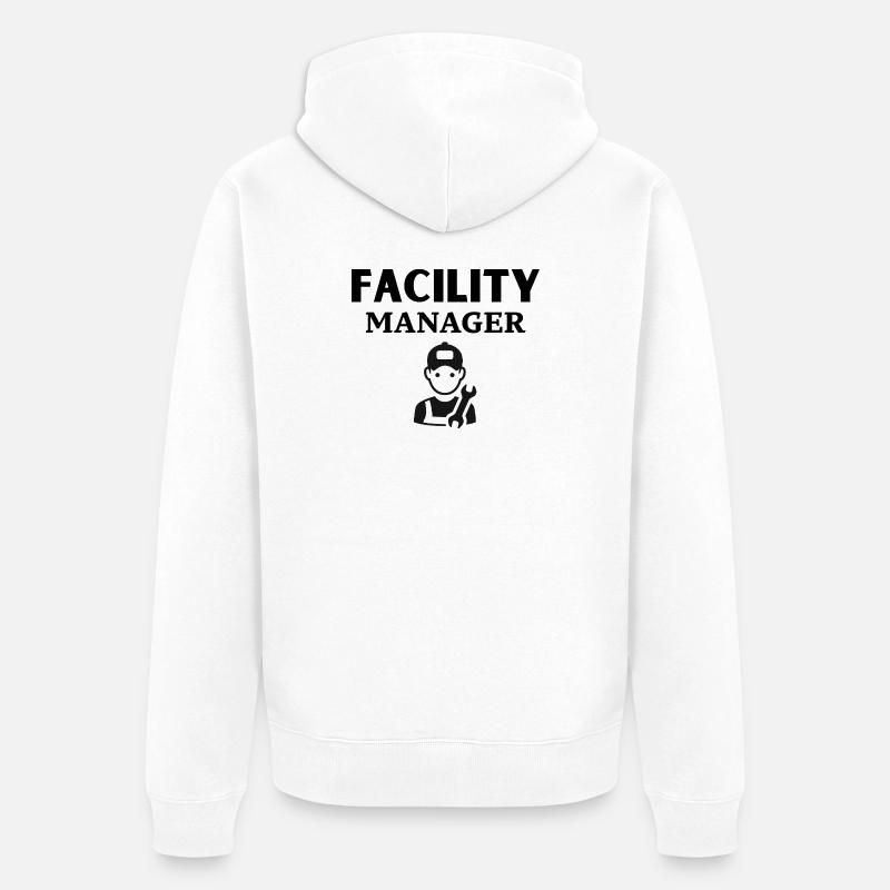 Conception de modèles d’outils mécaniques - Veste à capuche bio Premium Unisexe - blanc