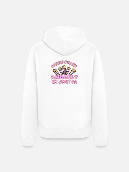 Amberly as a woman's name - Unisex Premium Organic Zip Hoodie - white