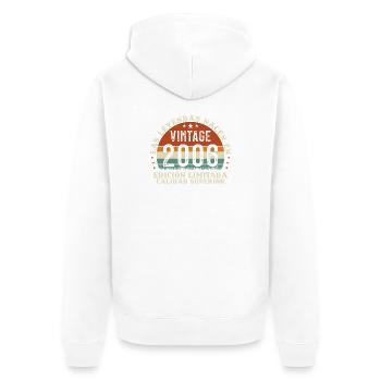 Original 2006 Vintage Retro Geburtstagsgeschenk - Unisex Premium Bio Zip Hoodie - Weiß - Hinten - Thijin (182cm)
