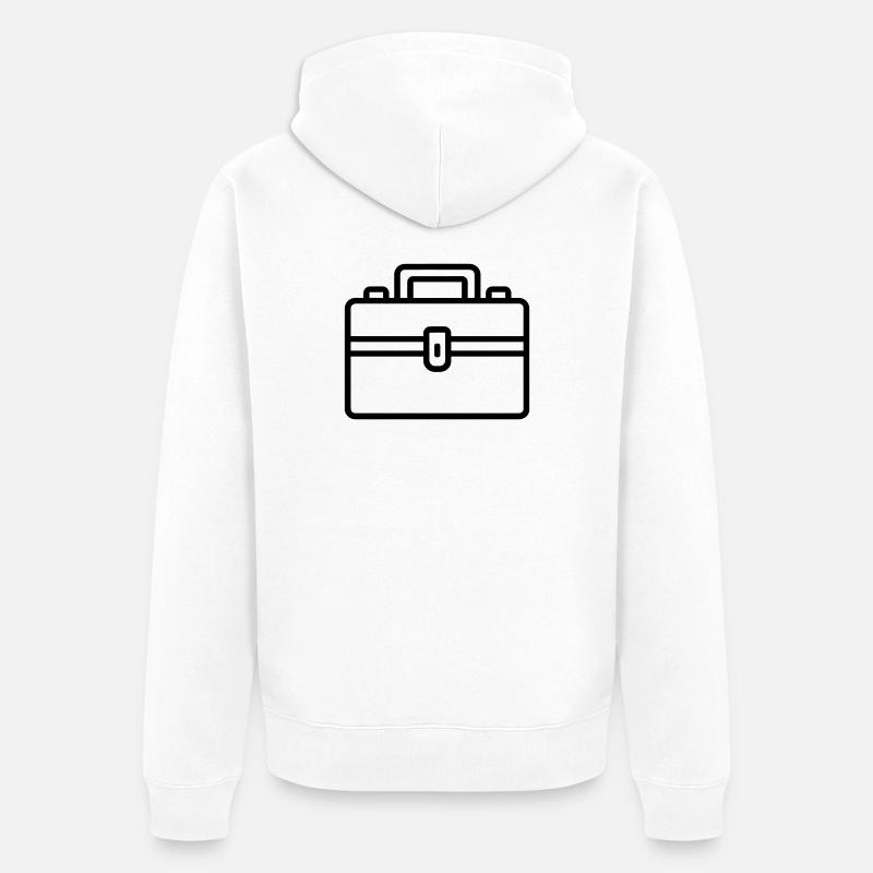 boîte à outils - Veste à capuche bio Premium Unisexe - blanc