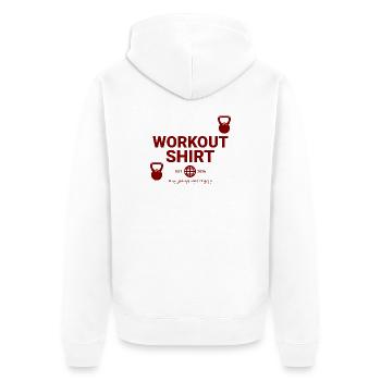 Chemise d’entraînement - Veste à capuche bio Premium Unisexe - blanc - Dos - Thijin (182cm)