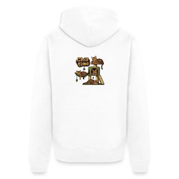 Pixel art Bengal Cats Griffoir de chat - Veste à capuche bio Premium Unisexe - blanc - Dos - Thijin (182cm)