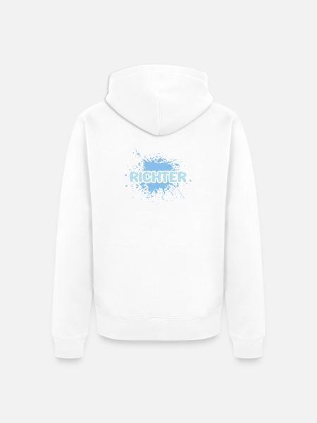 Aufgabe Richter - Unisex Premium Bio Zip Hoodie - Weiß