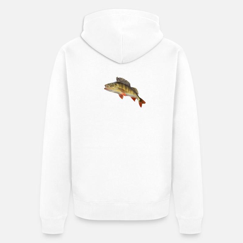 Perch - Veste à capuche bio Premium Unisexe - blanc