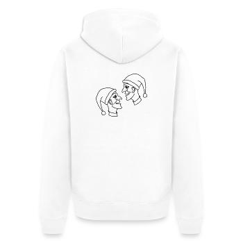 doll - Unisex Premium Organic Zip Hoodie - white - Back - Thijin (182cm)