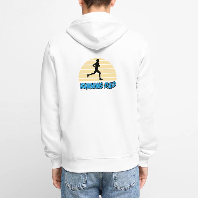 Running dad Veste à capuche bio Premium Unisexe
