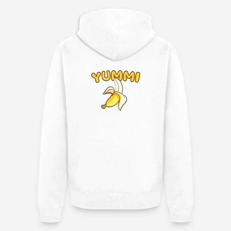 YUMMI - Une question de goût - Veste à capuche bio Premium Unisexe - blanc