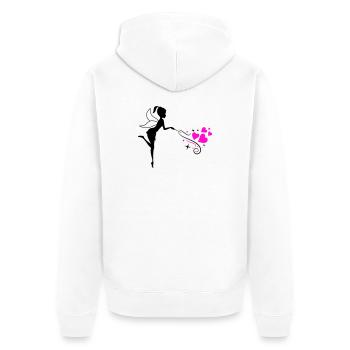 Fairy Elf Spell - Unisex Premium Organic Zip Hoodie - white - Back - Thijin (182cm)