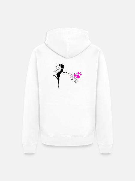 Fairy Elf Spell - Unisex Premium Organic Zip Hoodie - white