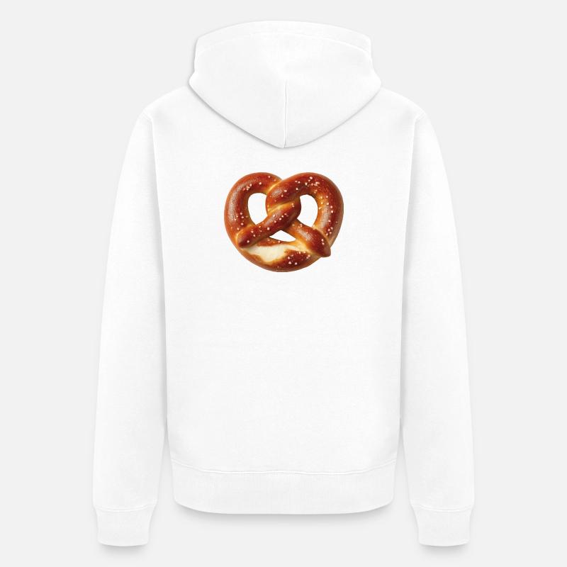 Bretzel - Veste à capuche bio Premium Unisexe - blanc