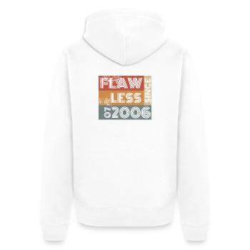 20th Birthday Flawless since 07/2006 - Unisex Premium Organic Zip Hoodie - white - Back - Thijin (182cm)